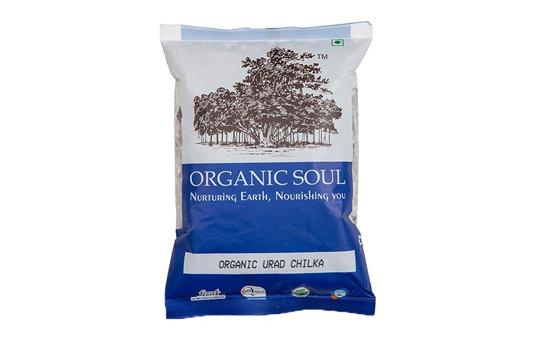 Organic Soul Organic Urad Chilka    Pack  500 grams